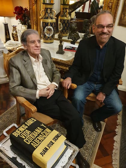 Juan José Sebreli y el diputado Fernando Iglesias
