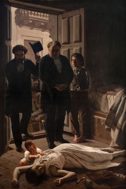 Juan Manuel Blanes, “Un episodio de la fiebre amarilla en Buenos Aires” (1871), Museo Nacional de Artes Visuales.