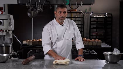 Juan Manuel Herrera en su masterclass de hojaldre para Foodit