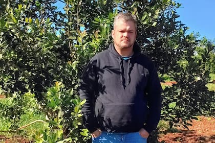 Juan Manuel Jones, un productor de 20 hectáreas de la zona de Andresito, Misiones