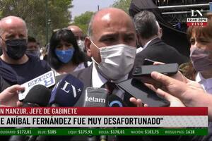 Manzur habló sobre la intimidación de Aníbal Fernández a Nik: “Fue muy desafortunado”
