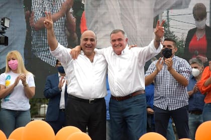 Juan Manzur y Osvaldo Jaldo, en el cierre de campaña en Tucumán
