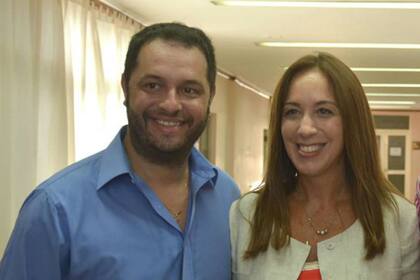 Juan María Cravero, junto a María Eugenia Vidal