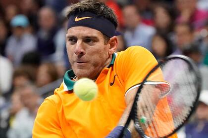 Juan Martín del Potro, frente a Novak Djokovic