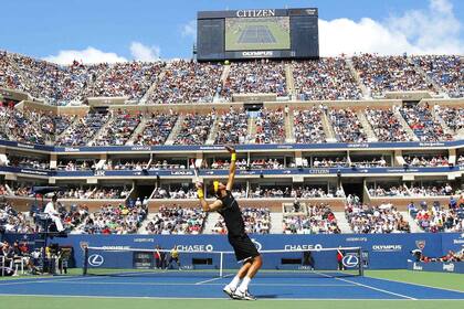 Juan Martin Del Potro frente a Rafael Nadal en la semifinal del US Open 2009