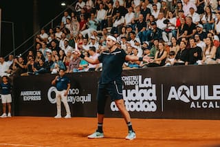 Tenis y sonrisas: Juan Martín del Potro jugó una exhibición en Ecuador ante Nicolás Lapentti