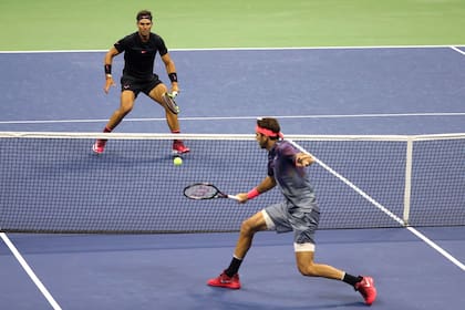 Juan Martin Del Potro y Rafael Nadal, semifinal del U.S. Open en Flushing Meadows, New York, USA en 2017