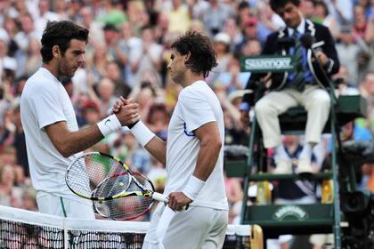 Juan Martin Del Potro y Rafael Nadal, Wimbledon 2011