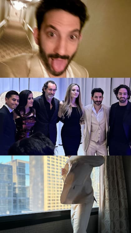 Juan Minujín mostró el detrás de escena de la avant premiere en Toronto