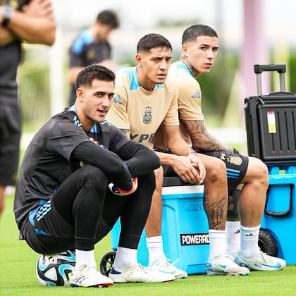 Juan Musso, una de las novedades de la lista, junto con Nahuel Molina y Enzo Fernández, quien se había ganado su lugar en Qatar en una de las últimas convocatorias