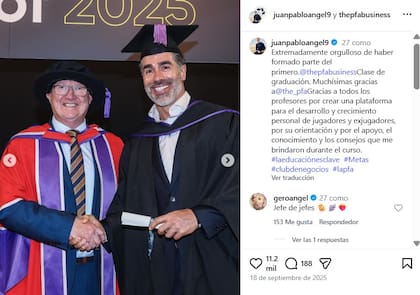 Juan Pablo Ángel se recibió de Director Deportivo