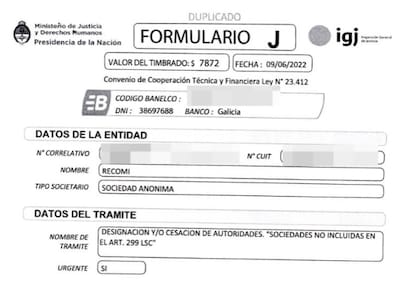 Juan Pablo Beacon se convirtió en el principal beneficiario final de Recomi en junio de 2022
