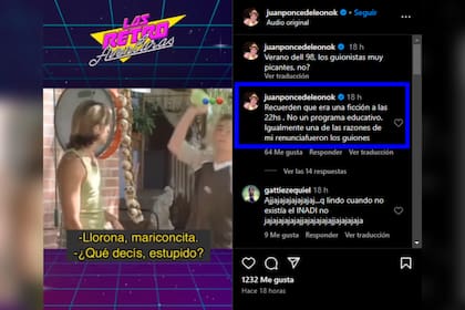 Juan Ponce de León habló sobre su salida de Verano del 98 (Captura Instagram @juanponcedeleonok)