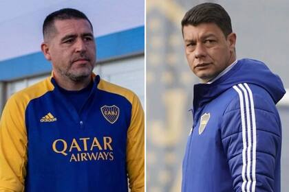 Juan Román Riquelme y Sebastián Battaglia, en tiempos de definiciones