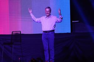 Juan Schiarett, en el acto de Provincias Unidas la semana pasada