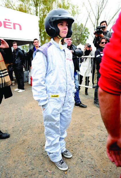 Juana, lista para participar de la co-driving experience organizada por Citröen en el Owners Club de General Rodríguez