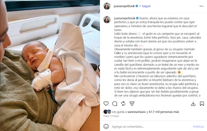 Juana Repetto alertó a otros padres sobre la importancia de estar atentos al crecimiento de los bebés y ser constantes con los controles pediátricos desde sus primeros días de vida