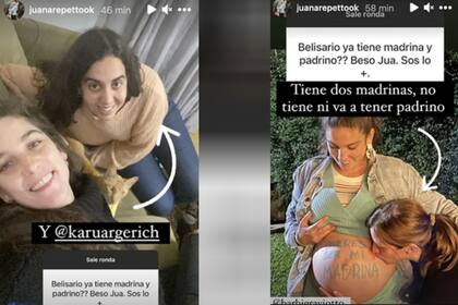 Juana Repetto confirmó quiénes serán las madrinas de su hijo