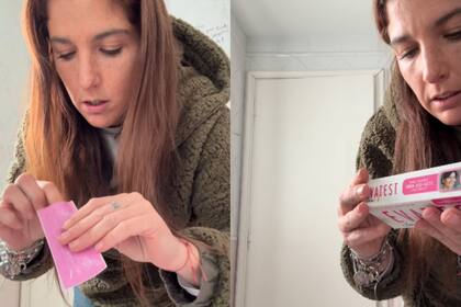 Juana Repetto mostró el momento en el que se hizo el test de embarazo (Foto: Captura de video / Instagram @juanarepettook)