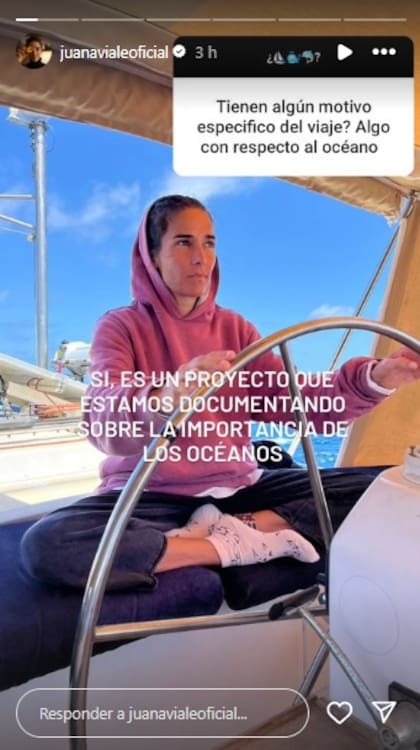 Juana Viale contó que documentará su viaje a España arriba de un velero