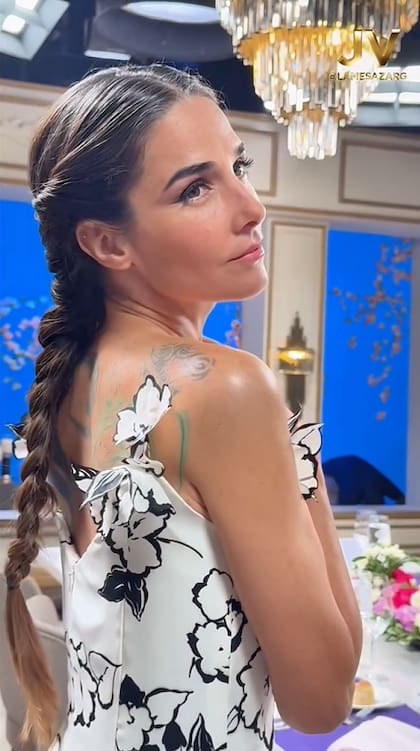 Juana Viale usó extensiones para tener una trenza larga y jugó con ser Rapunzel