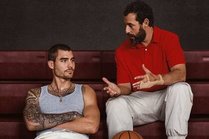 Juancho Hernángomez actúa con Adam Sandler en Garra