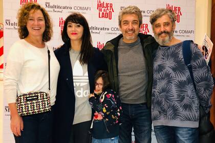 Espectadores de lujo. Ricardo Darín y su mujer fueron a ver la obra La mujer de al lado, protagonizada por Griselda Siciliani y Germán Palacios