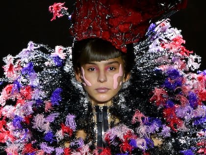 Juanita Tinelli, durante su paso por las pasarelas en París 