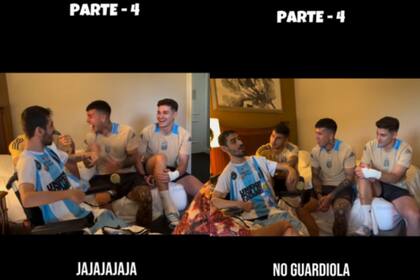 Juanito tuvo una divertida charla con Palacios, Fernández y Álvarez (Foto: Captura de video / Instagram @messias305miami)