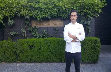 Juanse Vandoni de The French Laundry ahora se encuentra trabajando en otro restaurante del grupo, Ad Hoc.