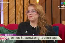 Juariu contó que está embarazada y emocionó a sus compañeros de Cortá por Lozano 