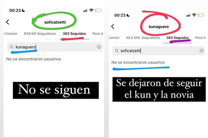 Juariu y Estefi Berardi compartieron el dato