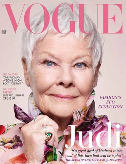 Judi Dench, en Vogue UK en 2020