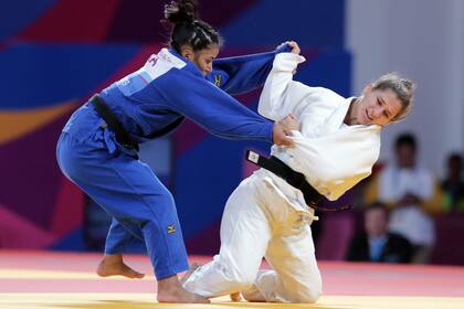 Judo. Larissa Farias De Brazil y Paula Pareto De Argentina.