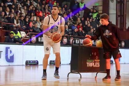 Luciano González, en el concurso de triples