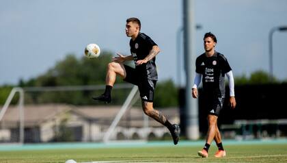 Jugadores de Costa Rica en entrenamiento de la selección Foto: @fedefutbolcrc