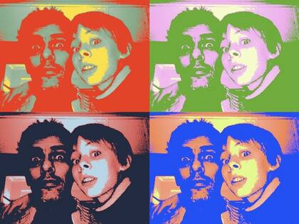 Jugando juntos hace ya unos años