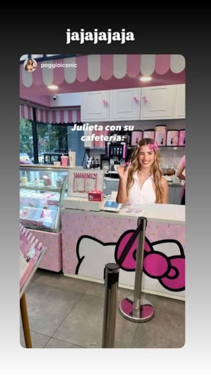 Juli Poggio compartió las reacciones de sus fans en redes sociales