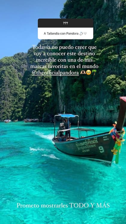 Juli Poggio viajará a Tailandia junto a una reconocida marca de joyas (Foto: Instagram @poggiojulieta)