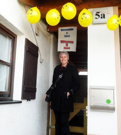 Julia en 2014, en uno de sus regresos a Alemania.