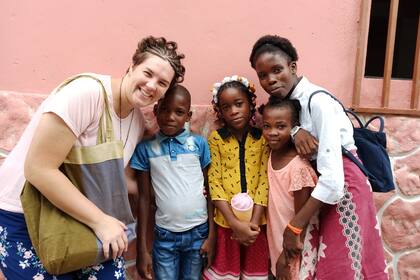 Julia, en un día de celebración.