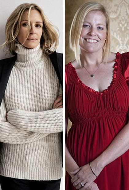 Julia Roberts y su medio hermana, Nancy Motes