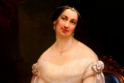 Julia Tyler parece una princesa en su retrato: como primera dama, también actuó como tal