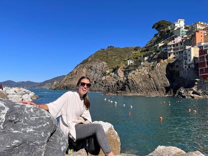 Julia Zoppi en cinqueterre