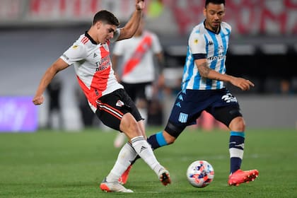 Julián Alvarez, autor del 2-0 de River ante Racing