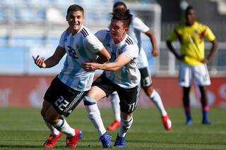 Con un golazo, el Sub 20 argentino derrotó a Colombia en el Sudamericano