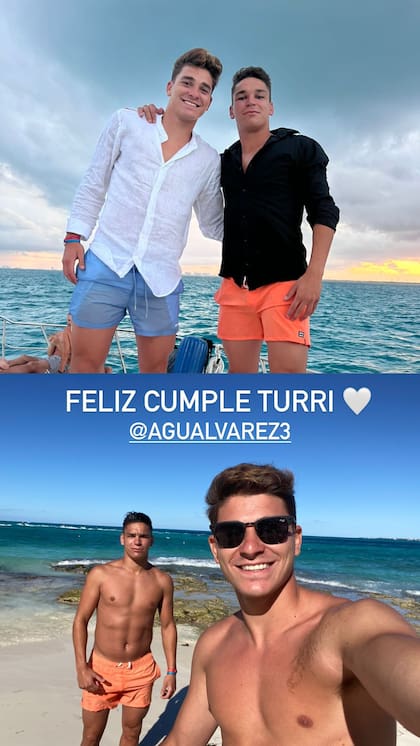 Julián Álvarez saludó a su hermano Agustín por motivo de su cumpleaños