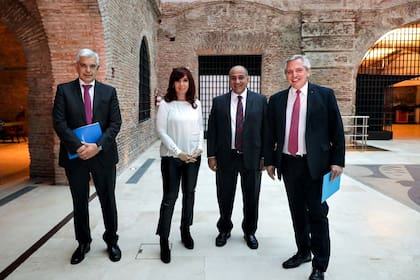 Julián Domínguez, Cristina Kirchner, Juan Manzur y Alberto Fernández