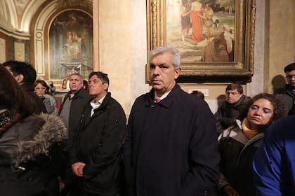 Julián Domínguez, dirigente del peronismo bonaerense, estuvo en la misa 