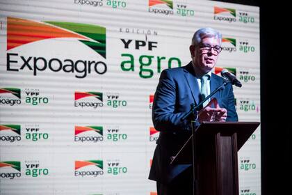 Julián Domínguez, ministro de Agricultura, en su reciente paso por Expoagro